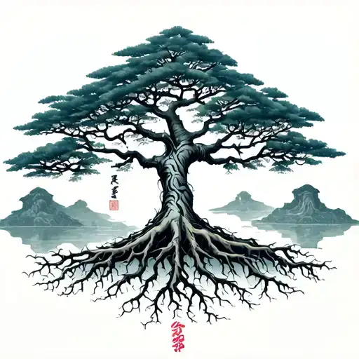 Tree Of Life With Damaged Roots