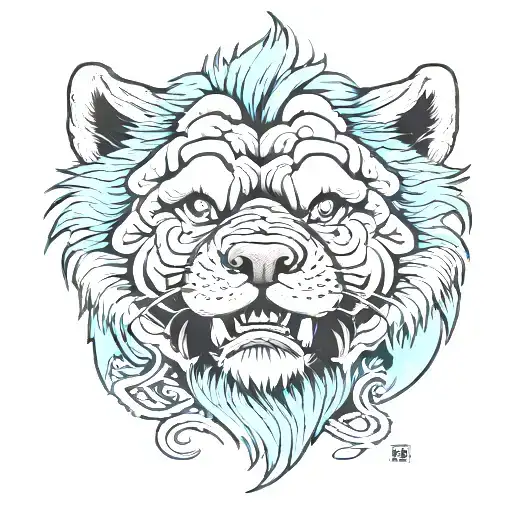 Blue Chow Chow Samurai Grey Tail