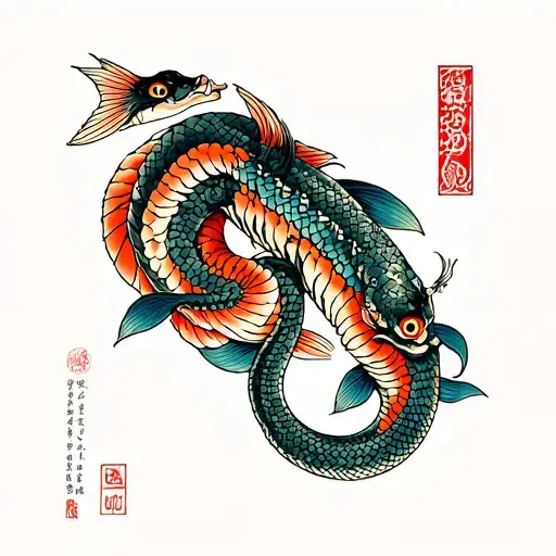 Snakes And Fish Chest