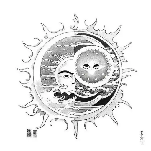 Sun Vs Moon In Tsunami
