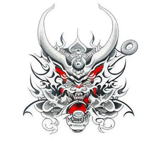 Japanese Demon Sleeve