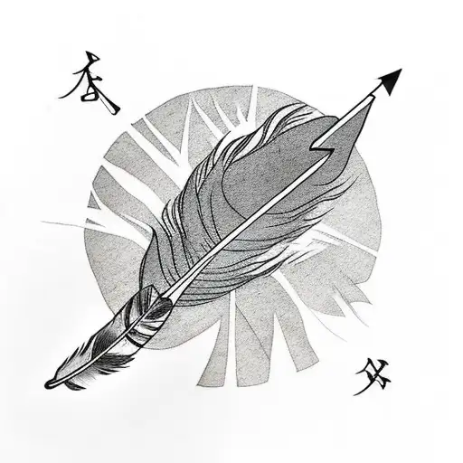Feather With Arrow