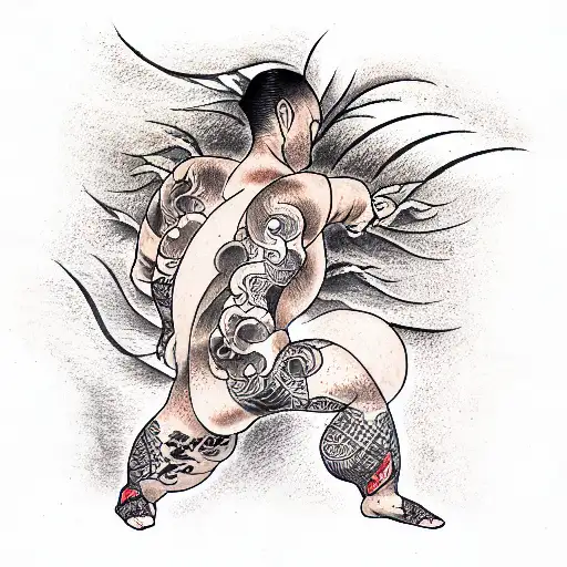 Allegator Gena Standing In Fire Near To Lamborghini