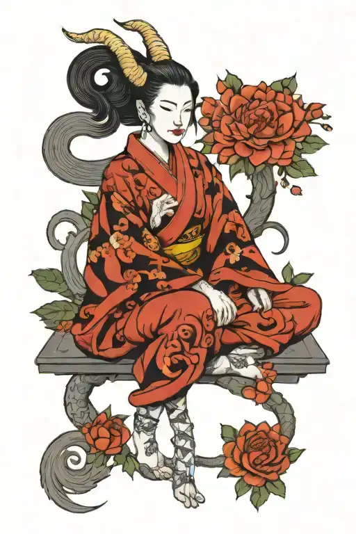 Capricorn Black Women Sitting