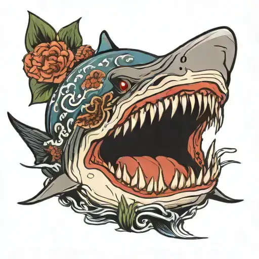 Shark Swimming Gracefully