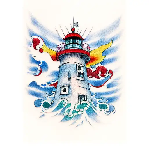 Lighthouse Watercolour