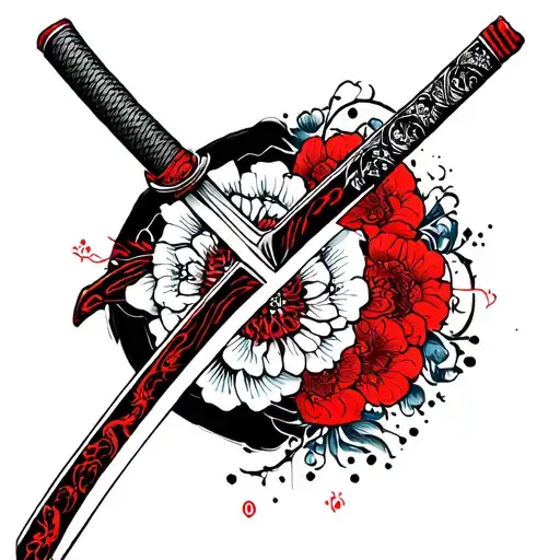 Broken Katana Sword