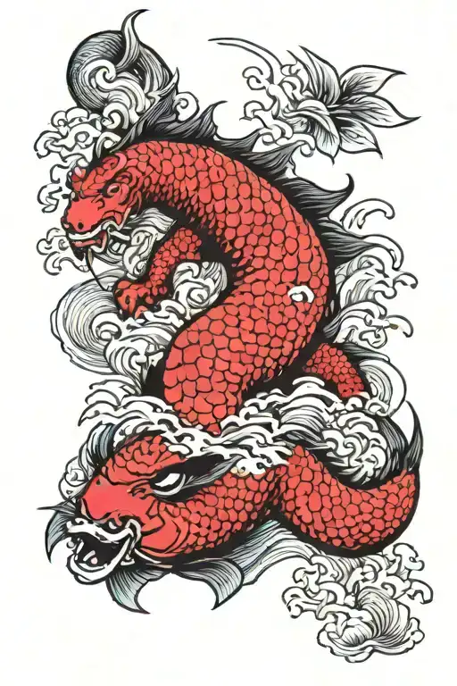 Dragon Geisha Temple Coo Fish