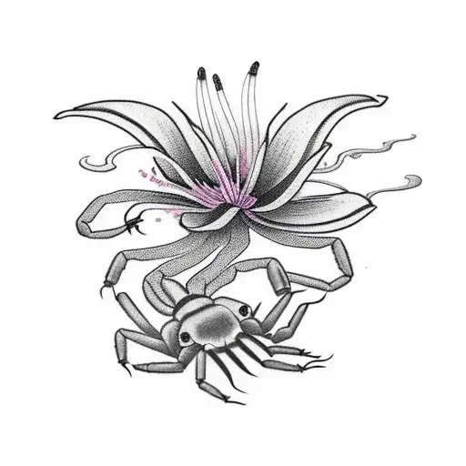 Scorpion And Spider Lily