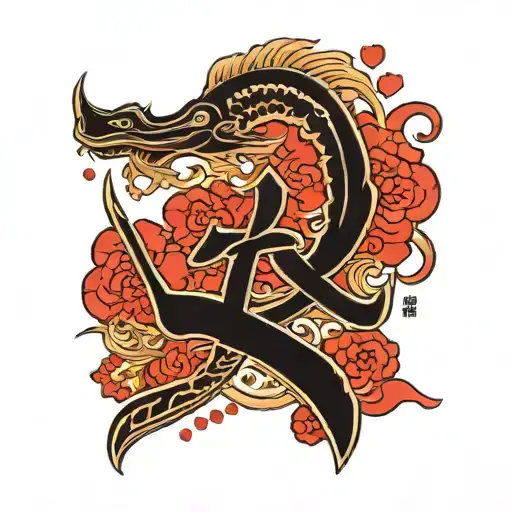 The Word Nori In Black In Red With Hearts