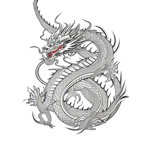 Dragon And Samurai Shin Sleeve