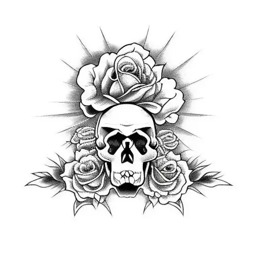 Skull And Roses