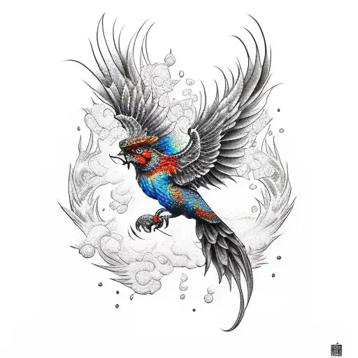 Unique Pheonix Bird