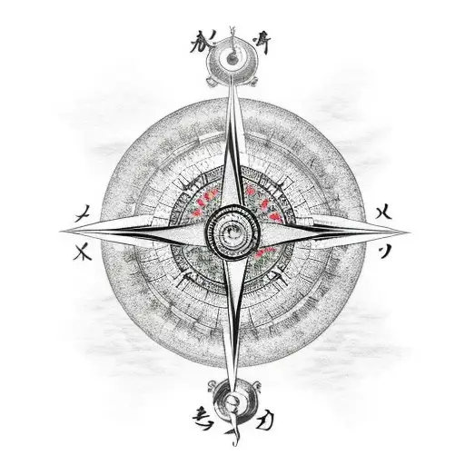 Compass Dragon Water Mountain