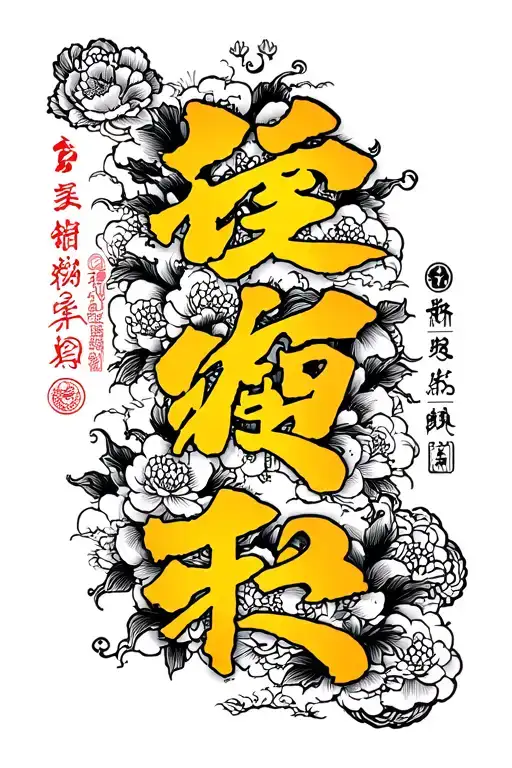 Chinese Letters Cover Up