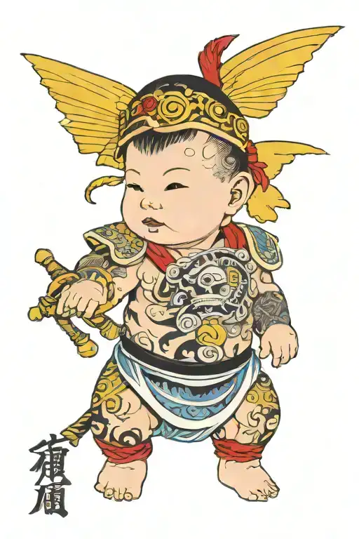 Baby Born Strong Warrior Dad