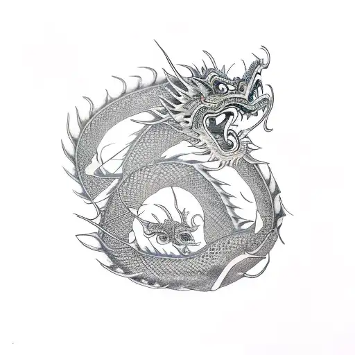 Chinese Dragons Arm Sleeve