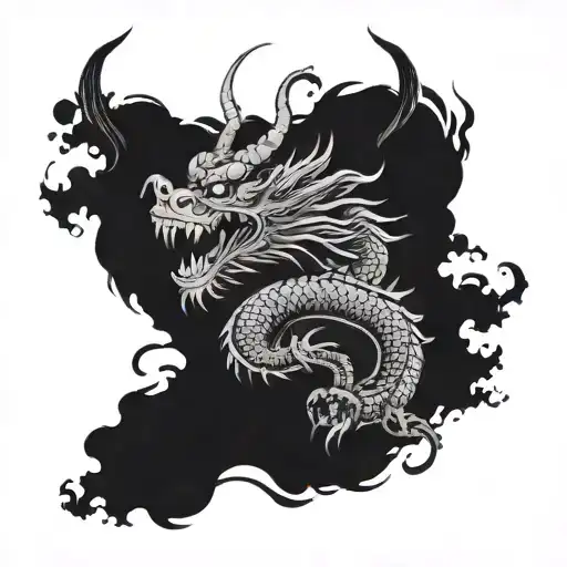 Back Tattoo Kaido Dragon Form