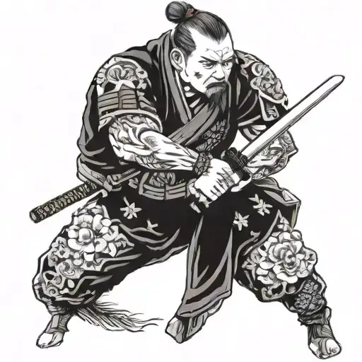 Modern Russian Soldier With Katana