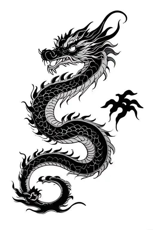 Dragon Wrapping Around