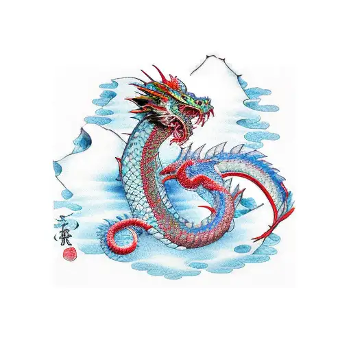 Child On Top Of Ice Dragon