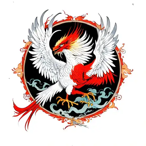 Phoenix With Deployed Wings