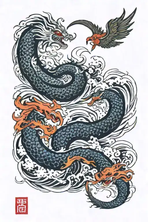 Sea Serpent Vs Phoenix Rising Sun