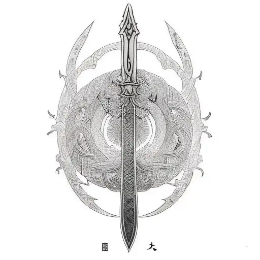Lord Of The Rings Narsil Sword And Ring Design