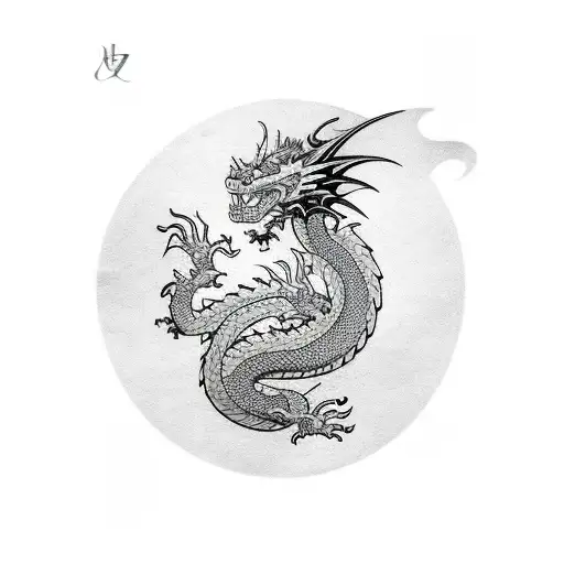 Dragon With Chain