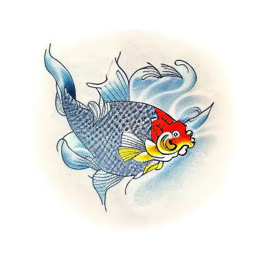 I Want A Tattoo That Relates Kaizen With Koi Fish