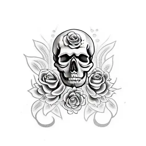 Skull And Roses