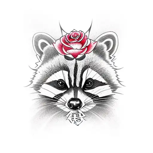 Warrior Racoon Rose