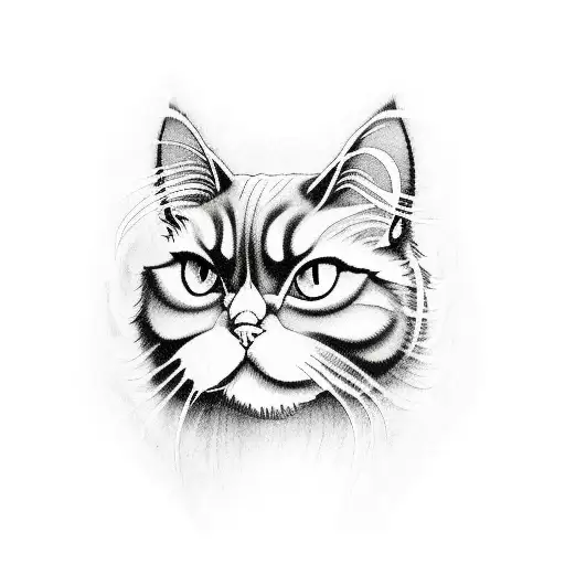 Red And Black Persian Cat