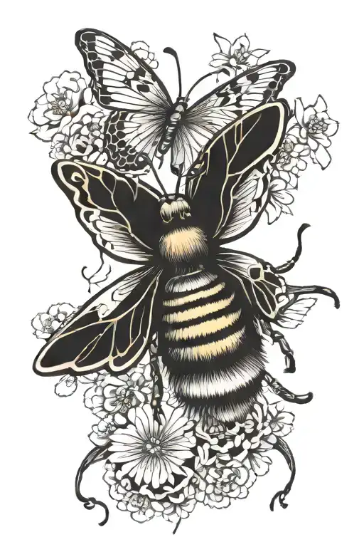 A Ugly Butterfly Transformation In To A Beautiful Honey Bee