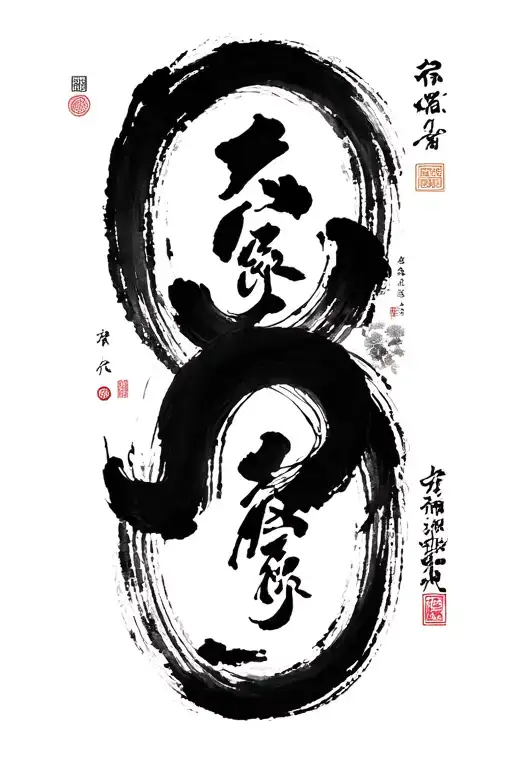 Zen Brush Stroke Simplicity Of Self Awareness
