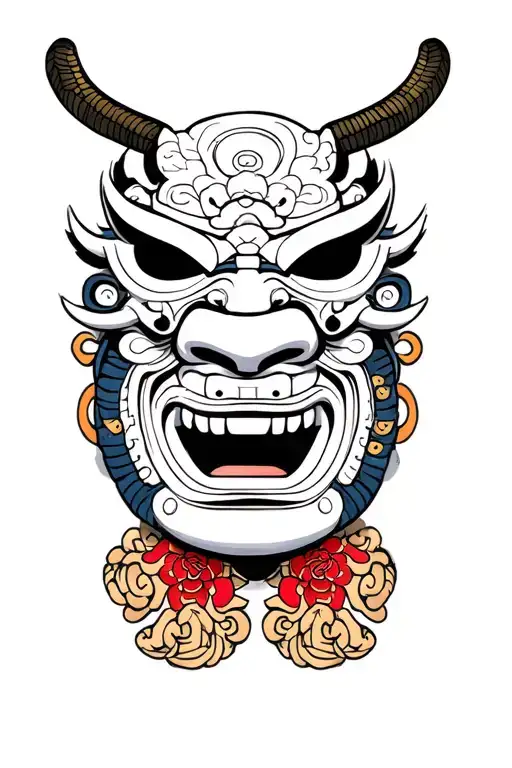 Samurai Oni Mask
