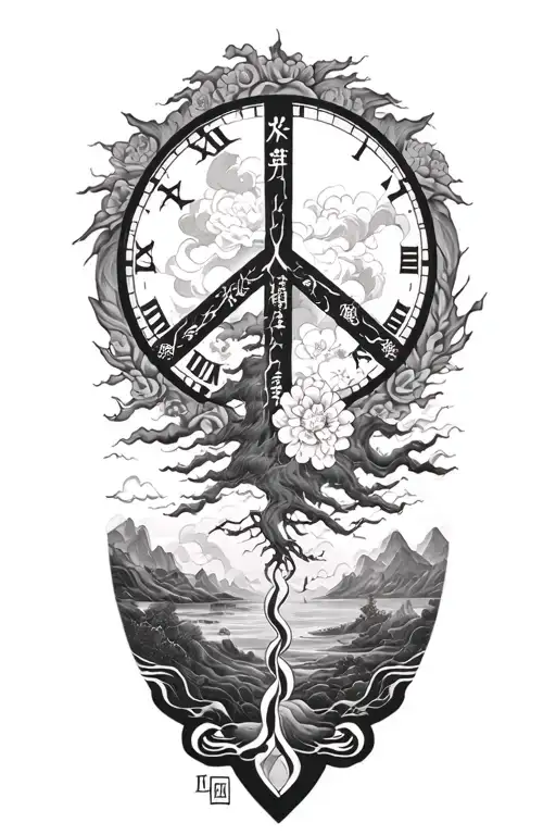 Peace And Lightining Storm And Time And Nature