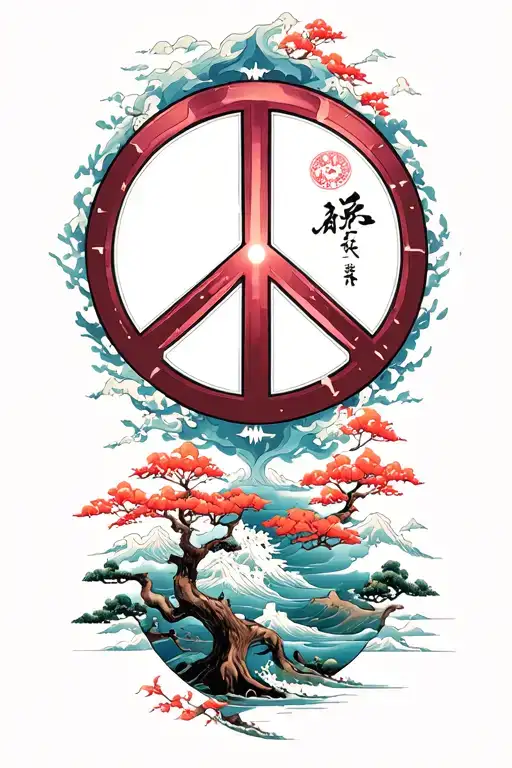 Peace And Lightining Storm And Time And Nature Tree