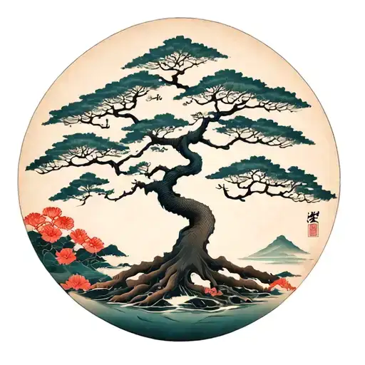Tree Of Life Japanese Round