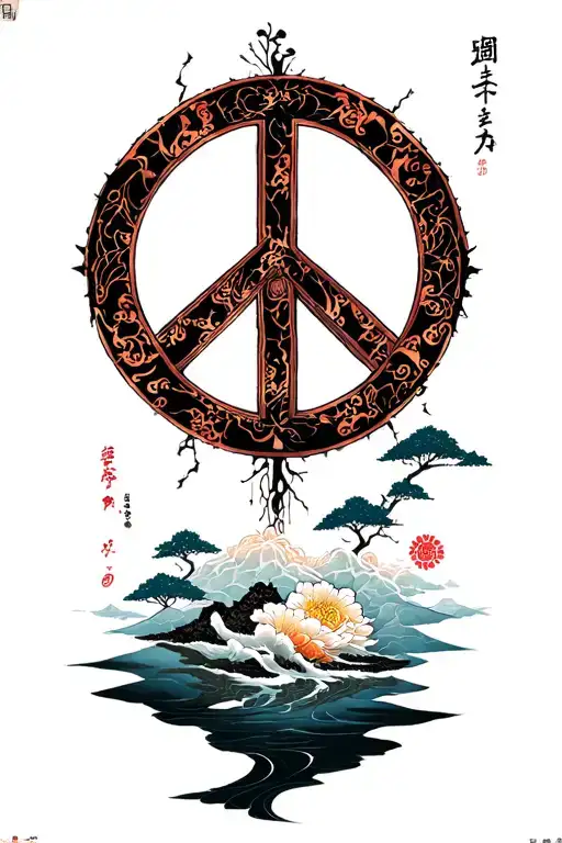 Peace And Lightining Storm And Time And Nature Japanese