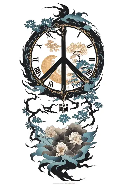 Peace And Lightining Storm And Time And Nature Japanese