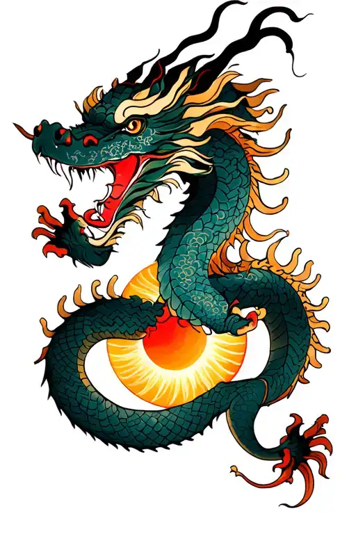 The Dragon That Holds The Sun In Its Paws