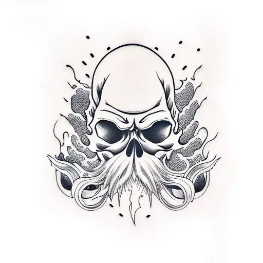 Beard Skull Wave Surfboard