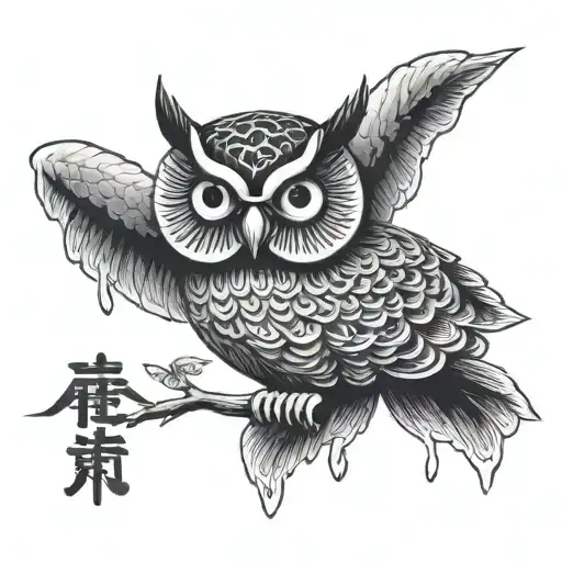 Owl And Daruma