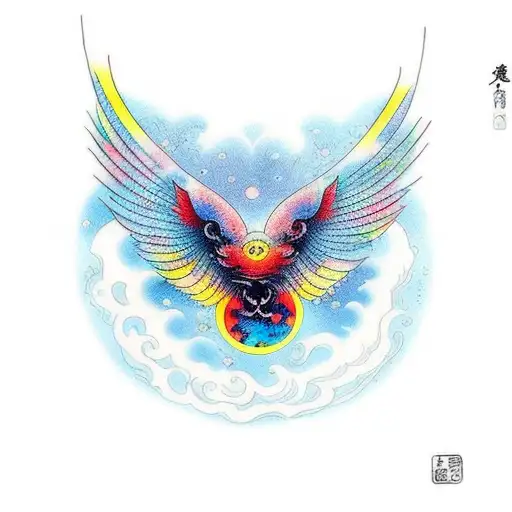 Bright Shining Full Moon With Moonlight On The Ocean