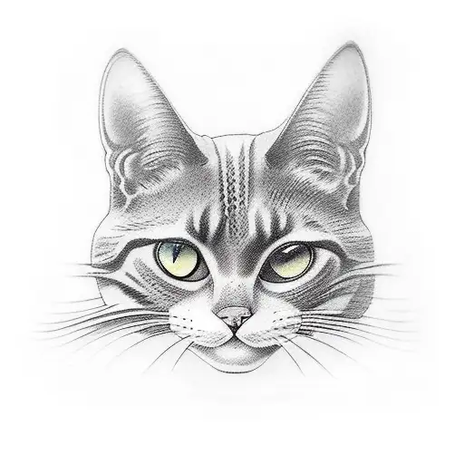 Gato Negro Con Katana