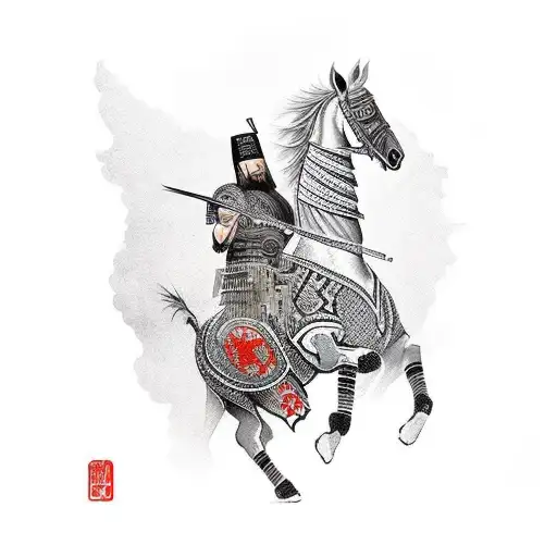 Albanian Warrior On Horse