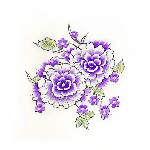 A Vine With Violet Flowers