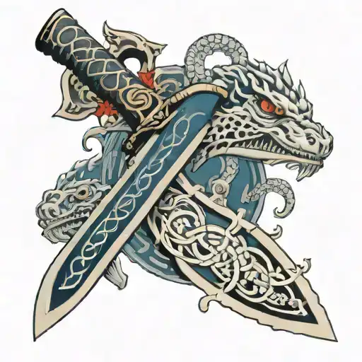 Sword With Dna Down Middle