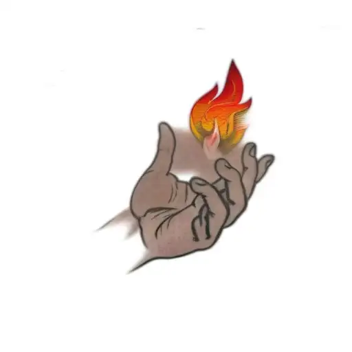 A Hand With A Fire In It